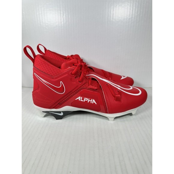 Nike Alpha Menace Pro 3 Football Cleats University Red Mens Size 12 CT6649-616 - Picture 1 of 8